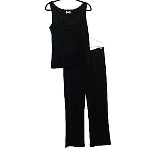 Chico's Black Traveler's Tank and Pant Set
